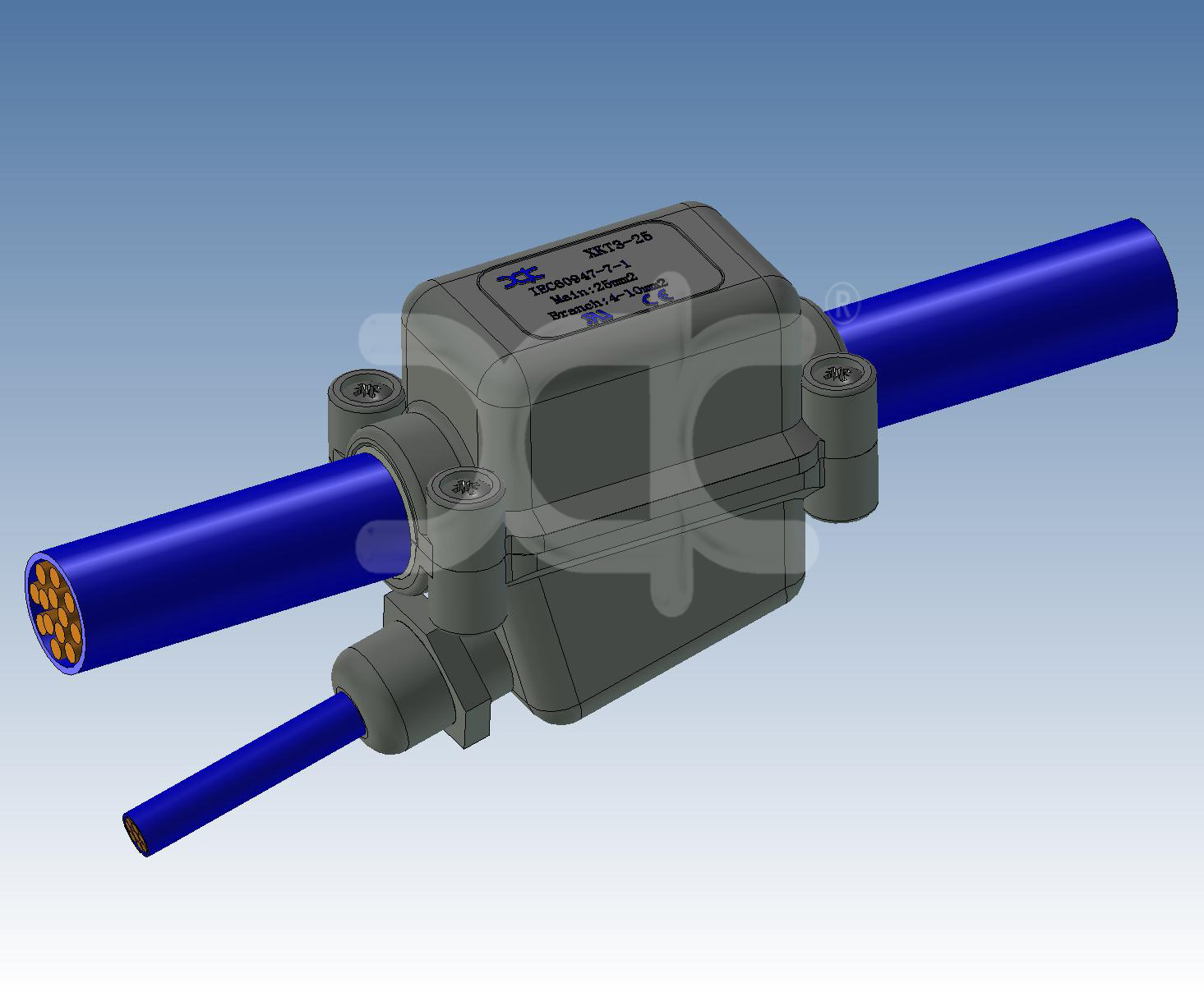【向开品牌】xkt3-25 密封型 迷你t接端子 分线端子