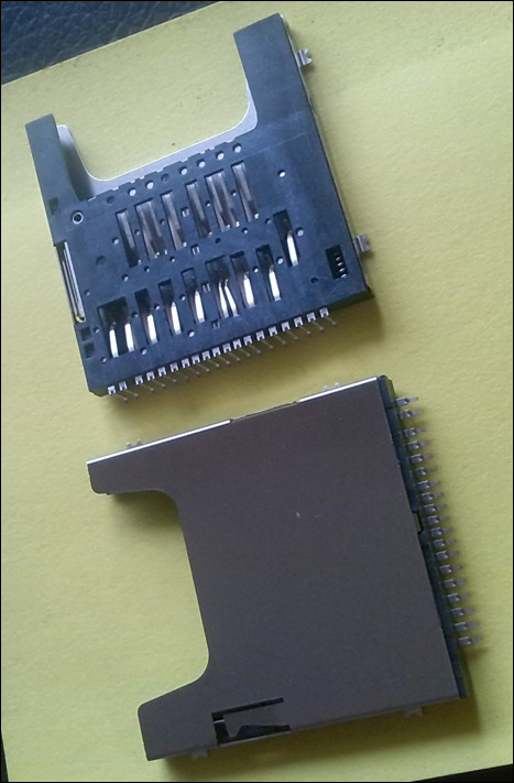 专业销售 卡座连接器 sd卡座加长型 sd4.0板上卡座自弹式