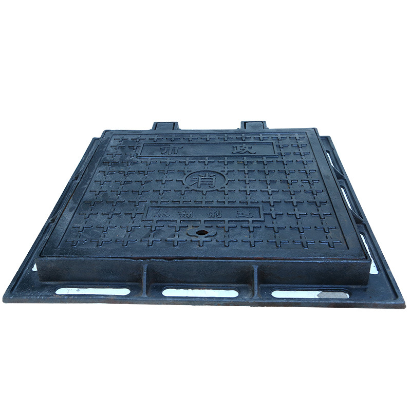 球墨铸铁井盖方形防沉降雨水污水箅子井盖厂家直销品质款可定制
