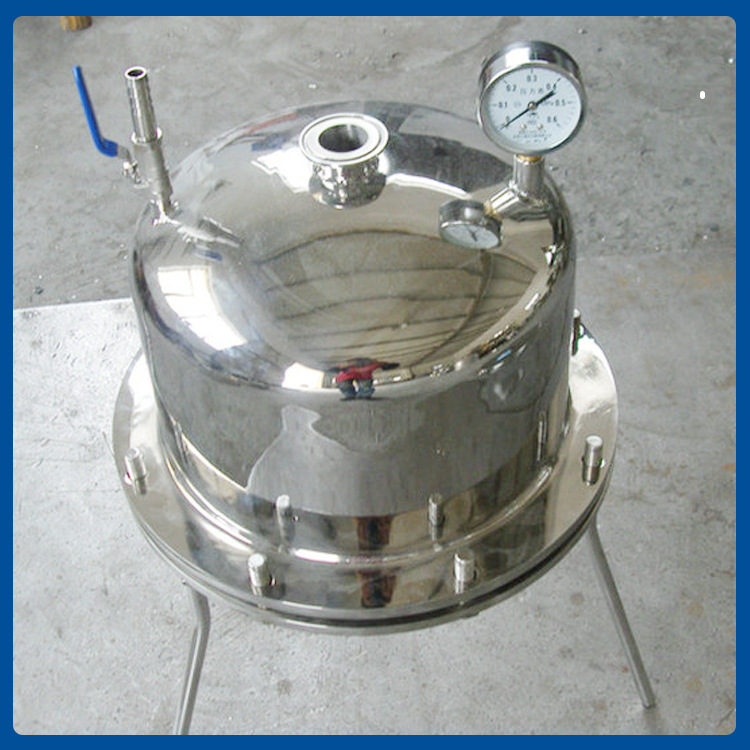 不锈钢实验室工业正压过滤器桶式平板过滤器
