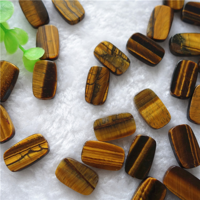 12x20天然图画石长方形平面 长方型 手工散装 diy手链配件