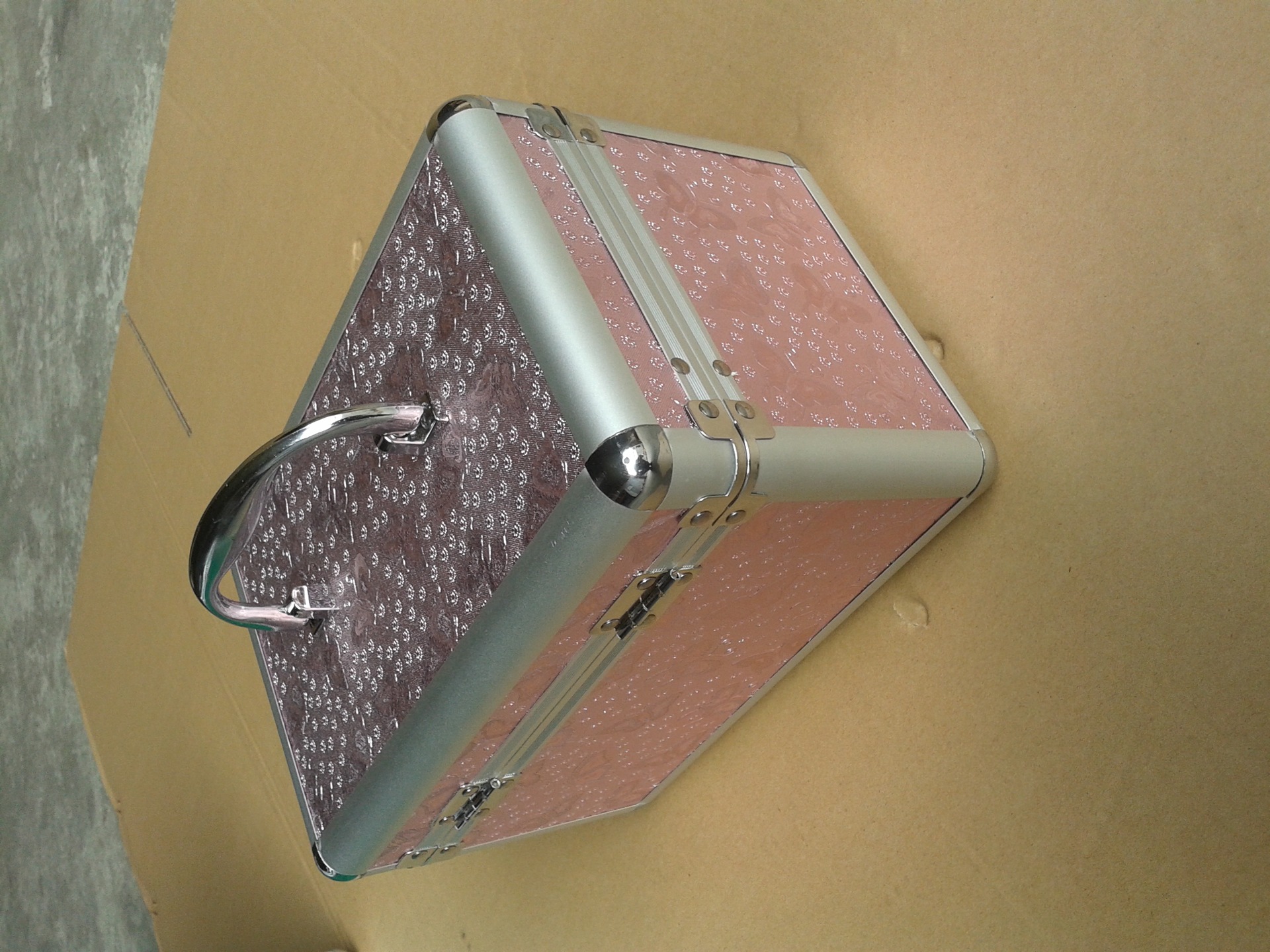 厂家直供 铝合金 pu皮化妆箱 多功能酒店技师手提箱 专业跟妆箱