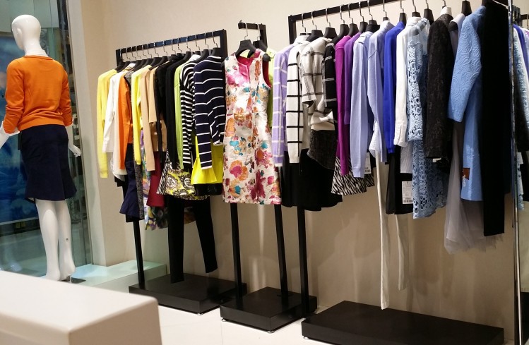 铁艺服装架 服装店衣架展示架 女装店挂衣服架落地 服装货架侧挂