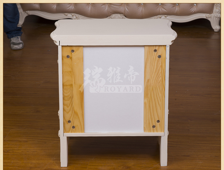 特价促销法式实木荷花白床头柜欧式床头柜实木家具实木床头柜雕花