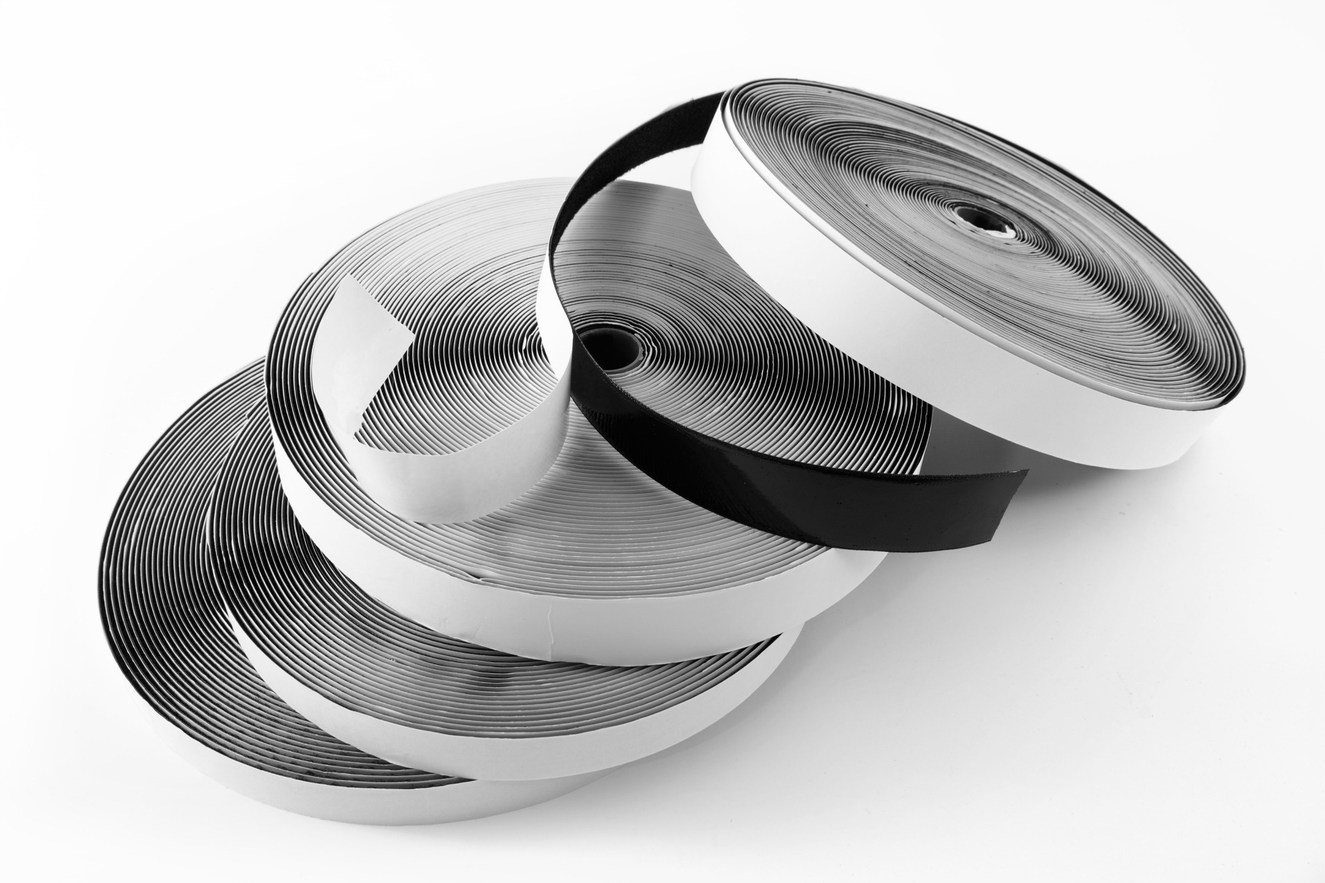 背胶魔术贴 2cm黑白色 背靠背魔术贴