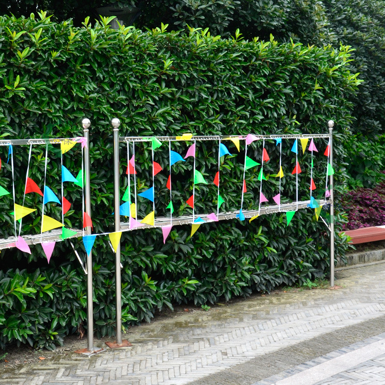 工地运动会婚礼婚庆结婚三角小彩旗布彩带串旗五彩旗飘旗批发