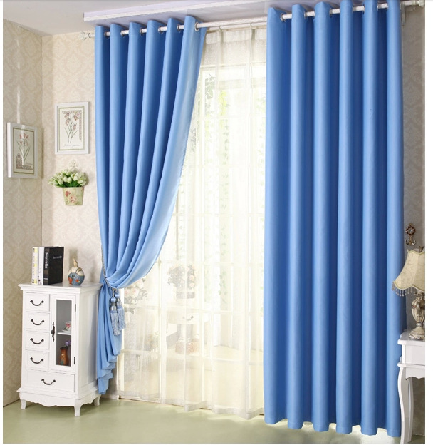 厂家直销纯色高档加厚窗帘全遮光遮阳隔热窗帘布批发零裁可代加工