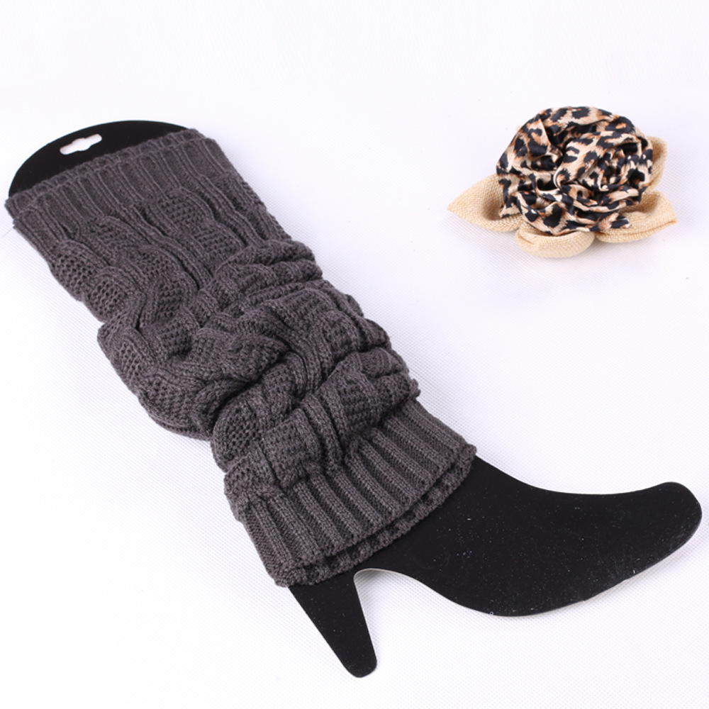 厂家直销新款日系毛线弹力秋冬保暖袜透气塑性女式堆堆袜套现货