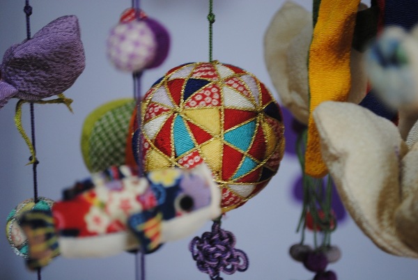 日本原装进口和风小物布艺吊饰挂饰日式风铃