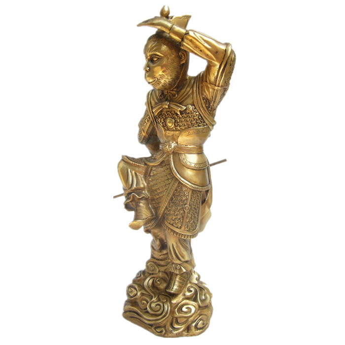 热销爆款纯铜孙悟空桌面金属工艺品斗战剩佛大圣归来创意摆件批发