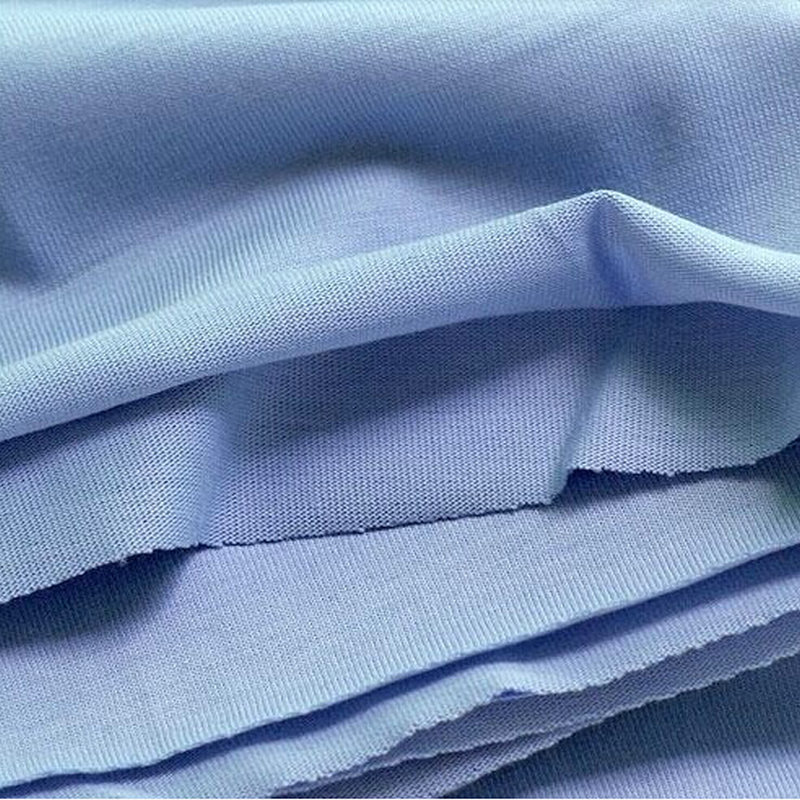 厂家直销全涤单面汗布 t恤针织面料 高档服装面料批发