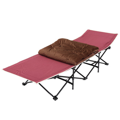 批发零售永康沙滩床10脚豪华沙滩床全棉布料钢管结构多功能折叠床