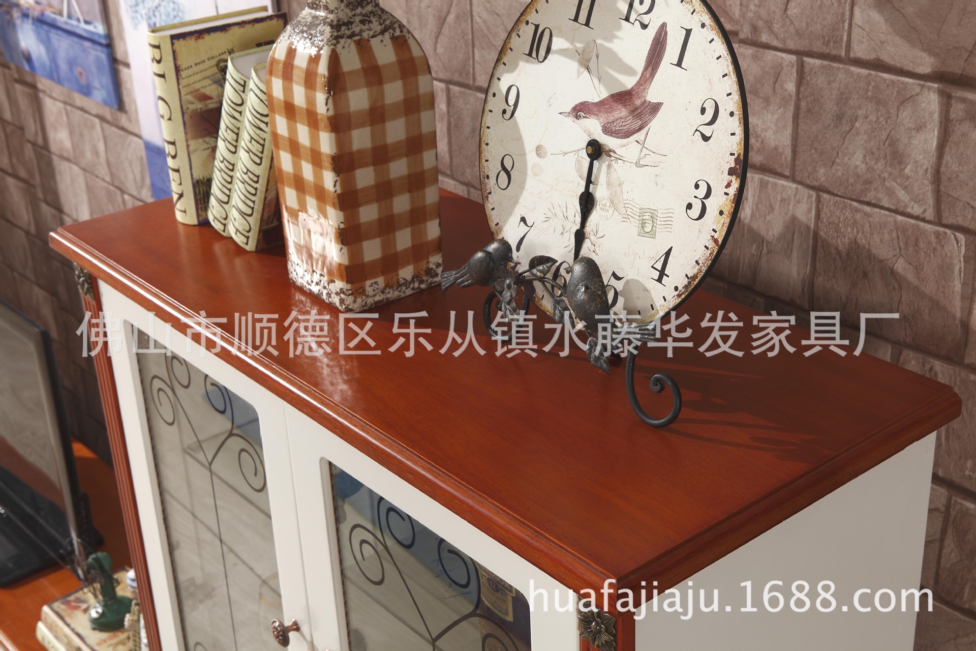 实木家具/地中海系列/最新产品橡木框+高密度板烤漆/电视柜/酒柜