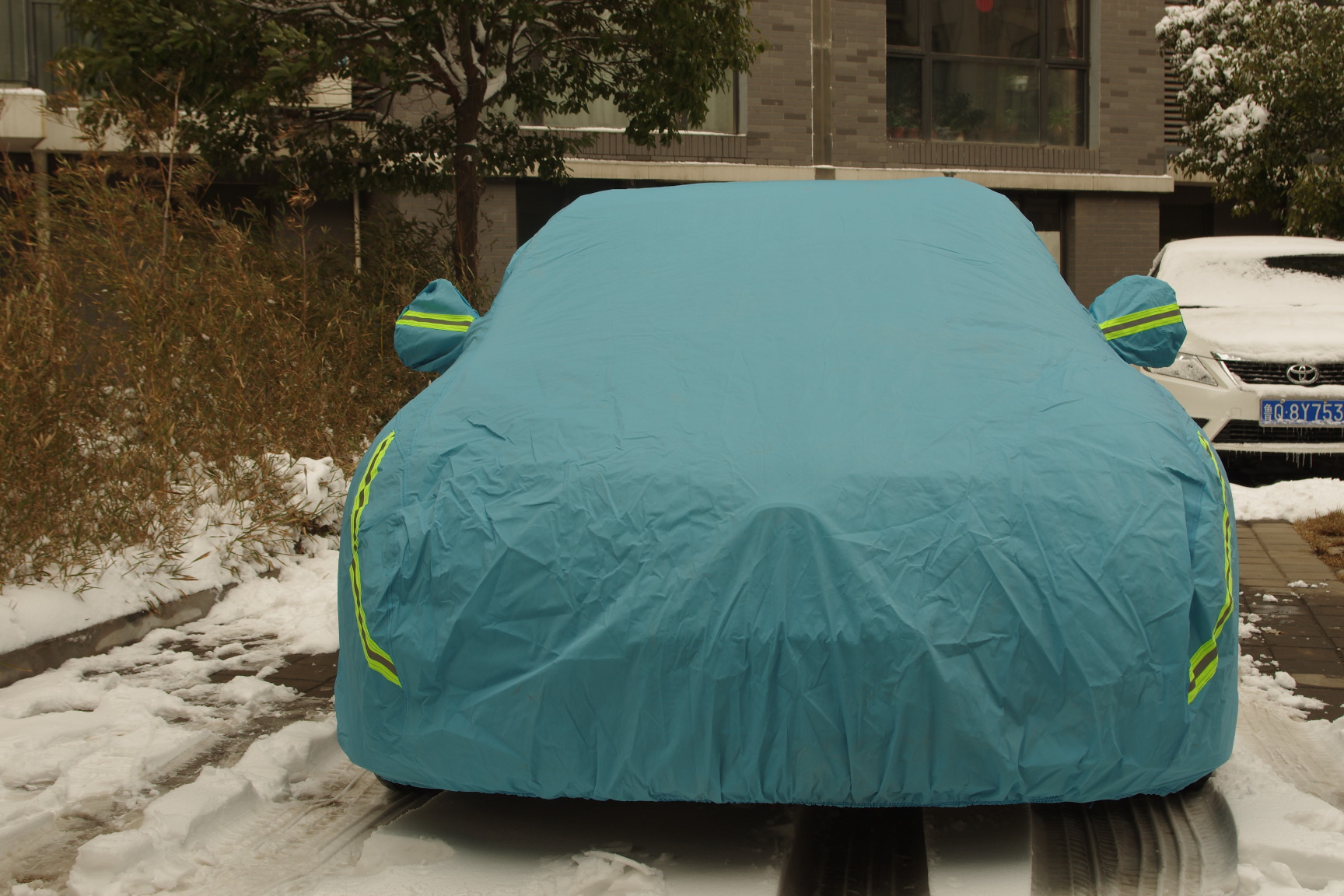 加棉加厚杜邦棉绒车衣汽车车罩防雨防晒防冻防尘撕不破晒不烂车衣