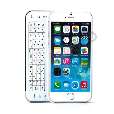 iphone6蓝牙键盘 苹果6侧滑键盘 4.7英寸背光键盘 新款