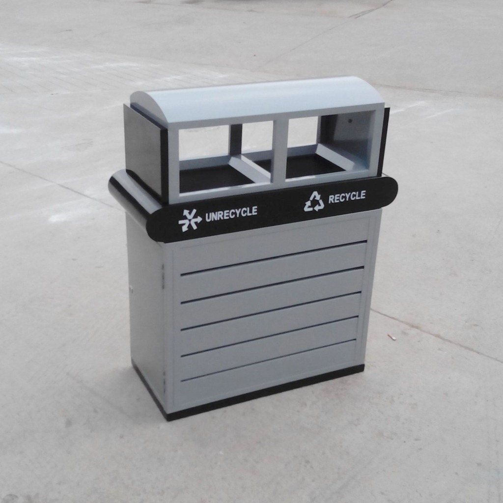 户外艺术分类垃圾桶 广场 商业区果皮箱 豪华镀锌钢板垃圾箱