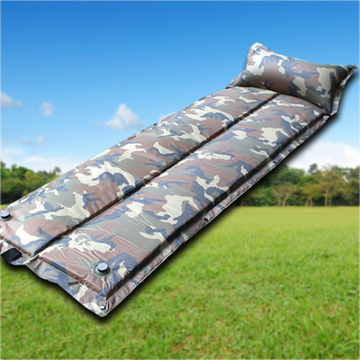 户外自动充气垫 单人气垫 帐篷睡垫迷彩气垫野外便携式自充垫