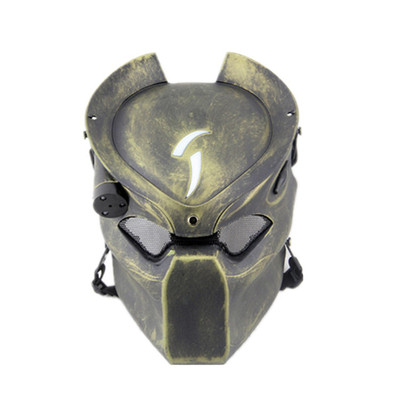 异形大战铁血战士面具 独狼红外带灯野战cs防护面罩