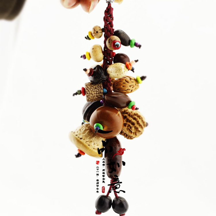 厂价直销 十八子菩提摇钱树挂件 招财汽车挂摆件 壁挂包挂十八籽