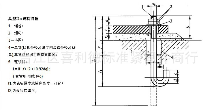 铁塔地脚螺栓加工图图片