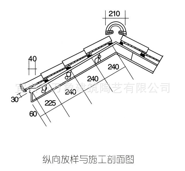 厂家直销日式和瓦j型瓦 宜兴陶土琉璃别墅屋面瓦 日本烟熏s瓦