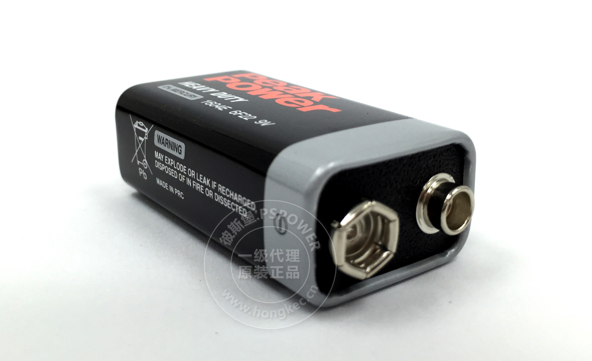 gp超霸peakpower无汞碳性电池报警器电池 6f22 9v电池 9伏电池