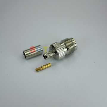 tnc母头压接t头tnc连接器射频同轴连接器tncck3