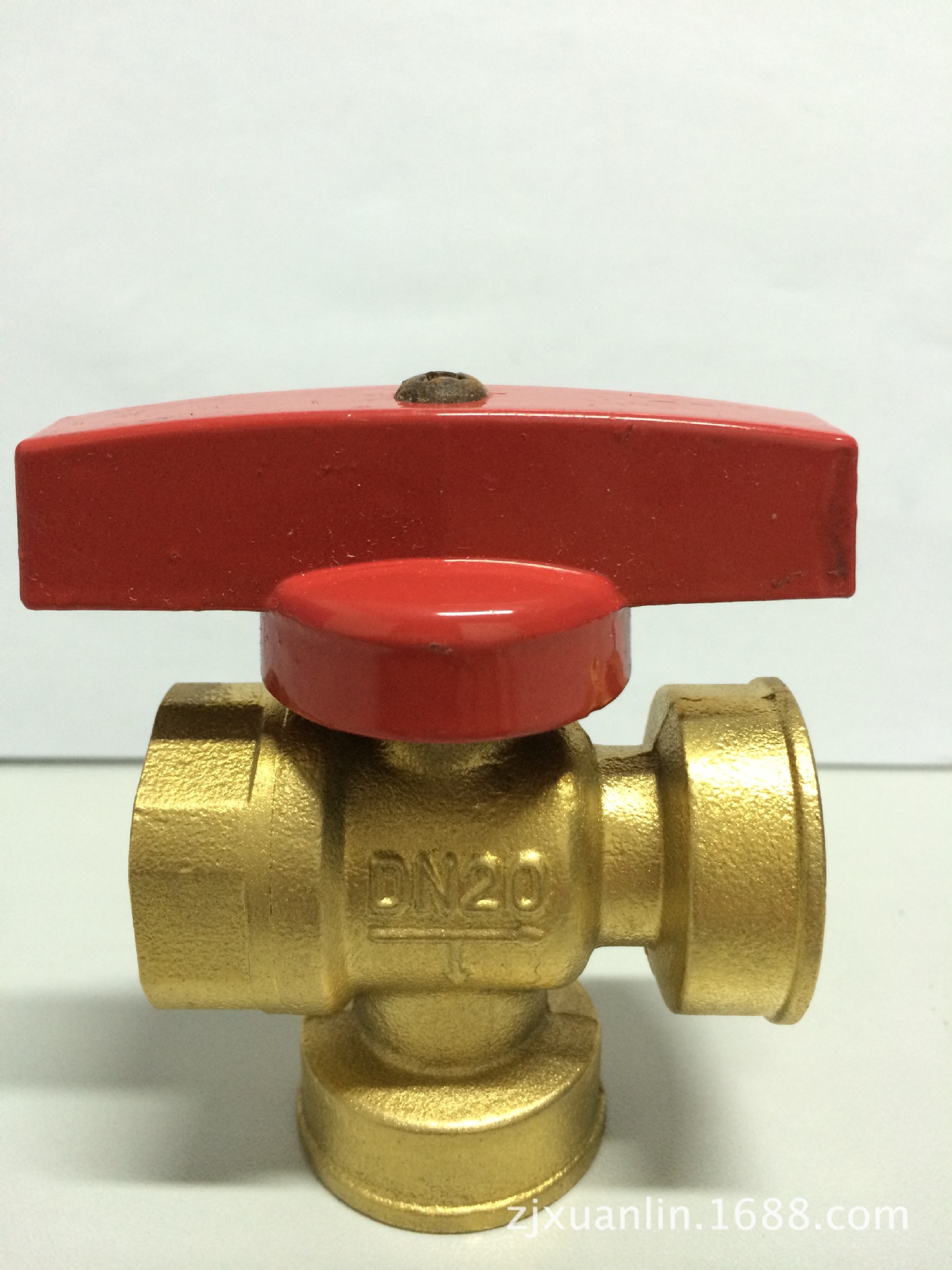 批量生产内丝扣调节阀 全铜三通调节阀 价格实惠 手动三通调节阀