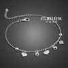 Hot selling plating in summer 925 Silver anklets fashion temperament Korean Edition Simplicity Small bell Anklet Silver Accessories Female models