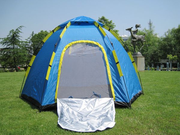 aotu(凹凸)自动折叠帐篷 户外六角帐篷 防雨野营帐篷 at8878