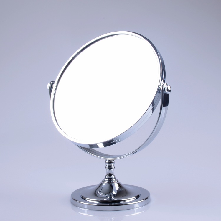8英寸台式双面镜 多功能梳妆化妆镜塑料材质 高清镜面大镜子
