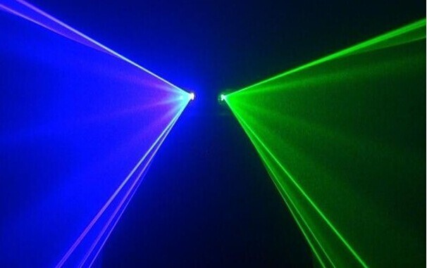 舞台灯光双头蓝绿光束激光灯