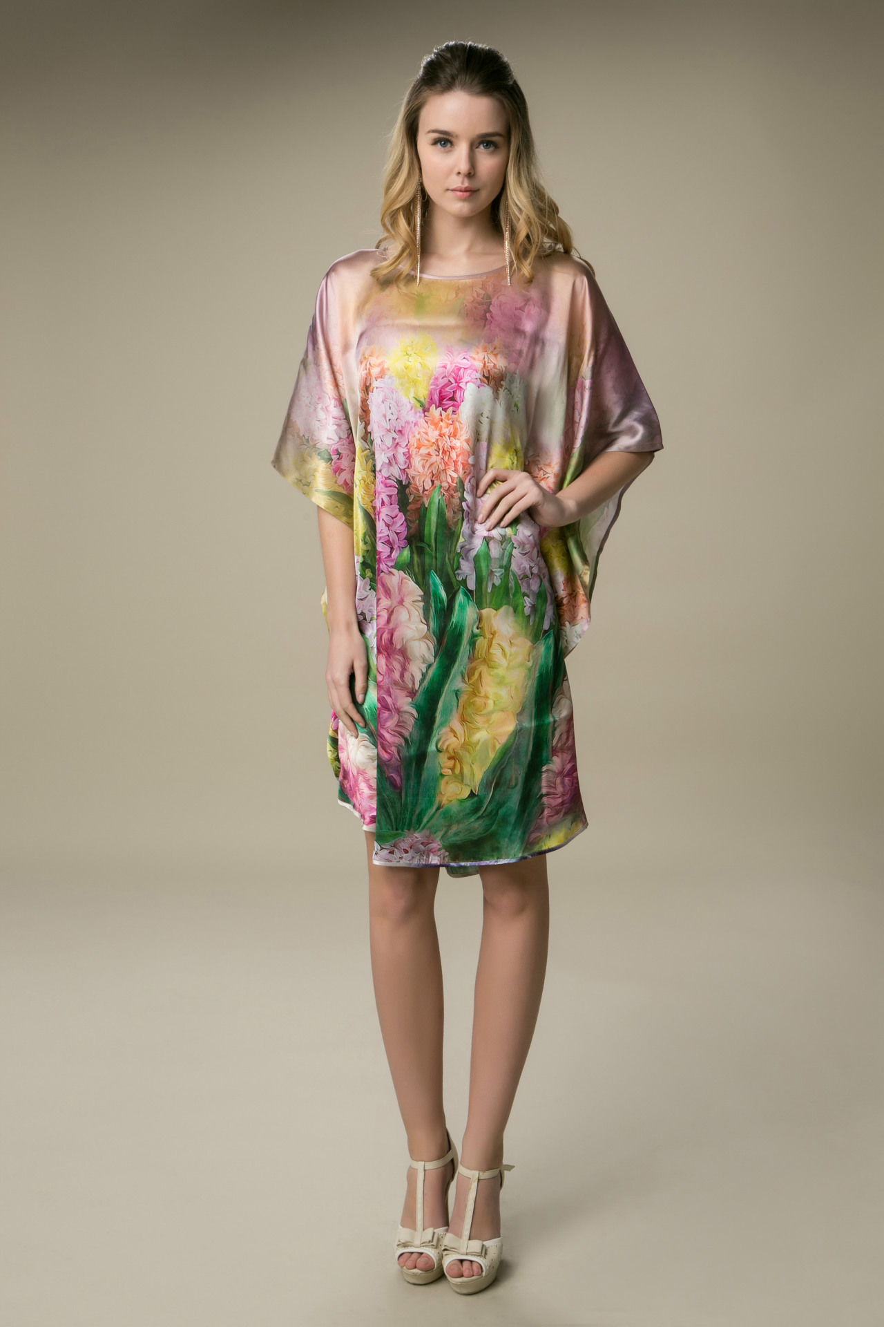 伊丝绘坊夏季新款真丝睡裙丝绸睡衣休闲舒适透气促睡眠