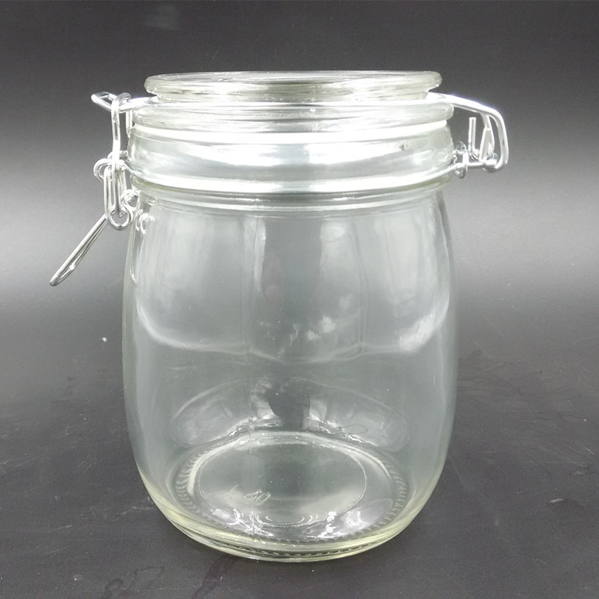 批发零售 密封罐储物罐 收纳瓶 玻璃罐750ml 干果零食储存罐