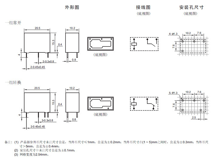hf33f/012-hs 宏发继电器 12vdc 1h 4脚 jzc-33f/012-hs