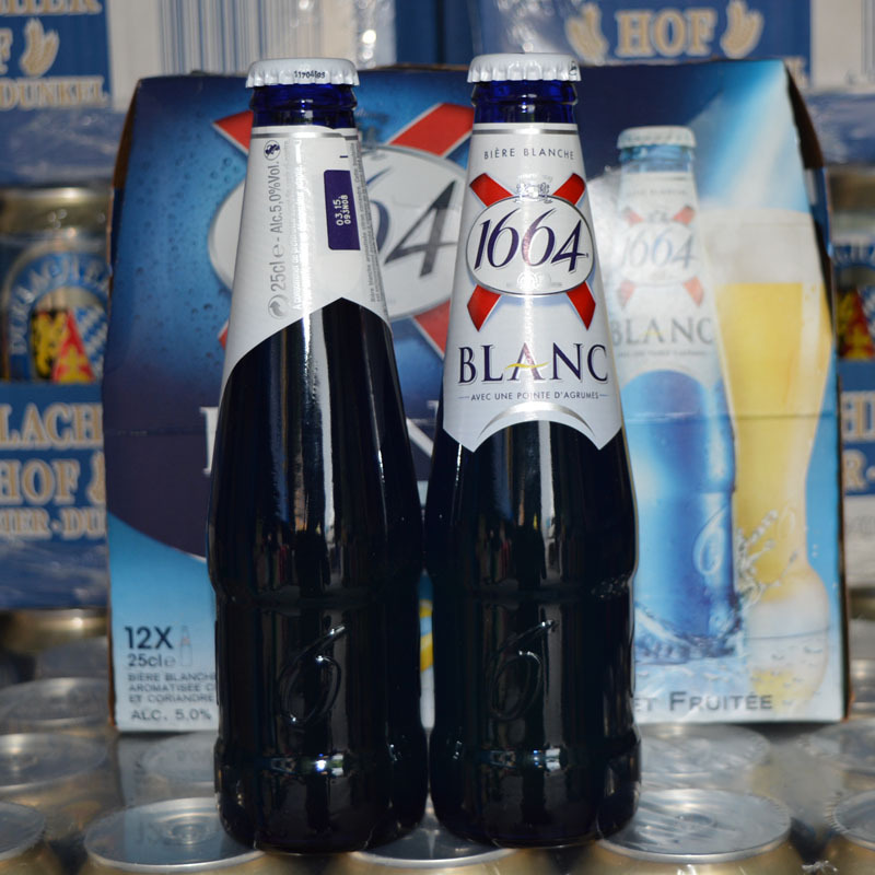 克伦堡凯旋1664白啤酒批发代理 250ml瓶装法国进口啤酒蓝瓶