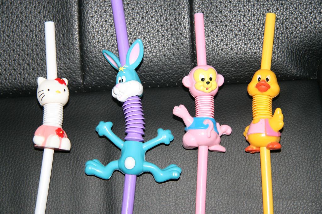 批发可爱 卡通艺术吸管/hello ki