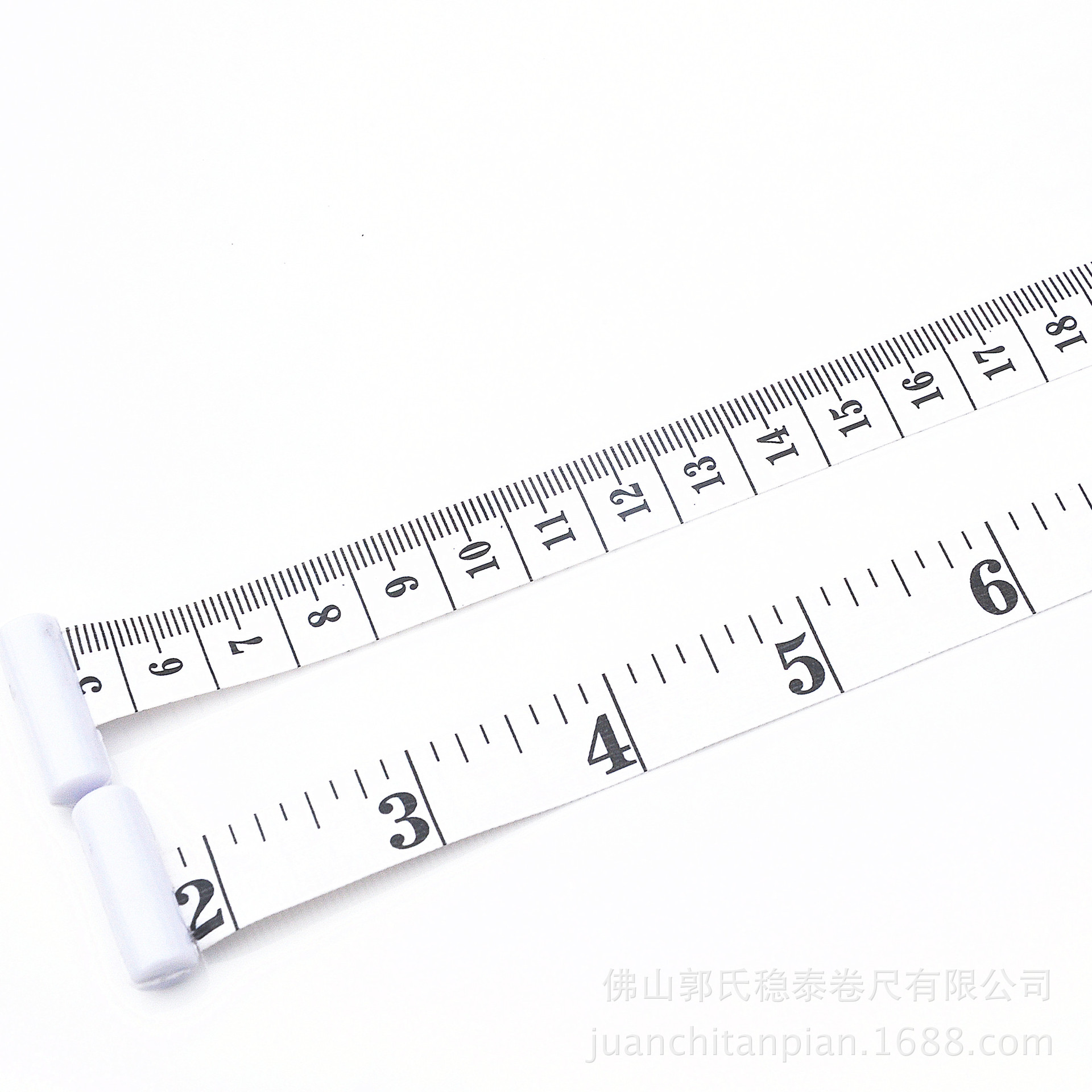 现货无logo白色腰围尺火炬尺皮尺软尺健身行业健康礼品/卷尺手柄