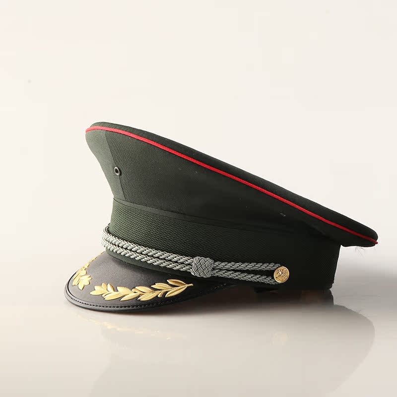 现货正品武陆干部大檐帽 j官常服帽 大盖帽 平顶帽厂家批发