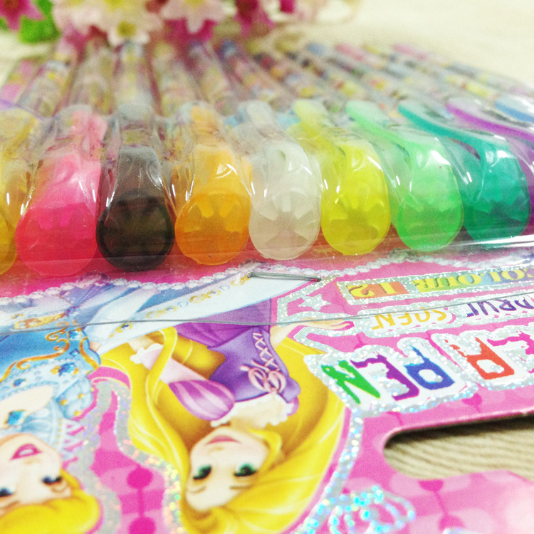 12只装闪光笔 可爱芭比公主荧光笔