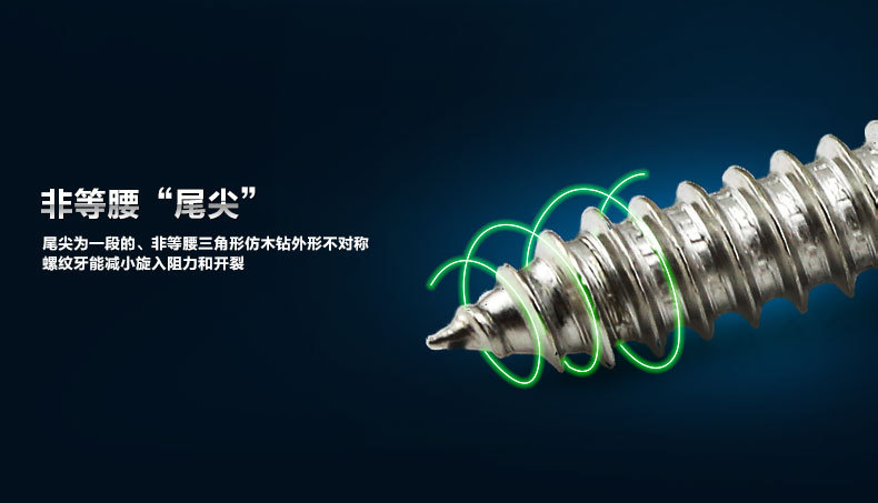 沉头三爪自攻螺丝M3.5X25双牙 304#本色