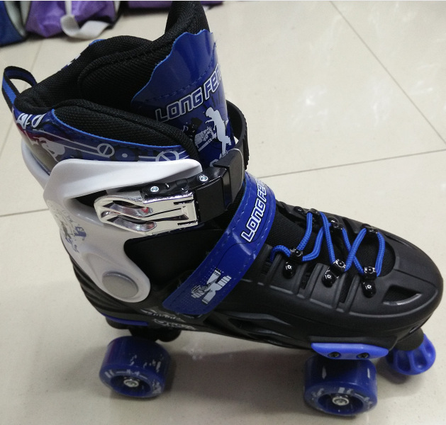 溜冰鞋轮滑四轮旱冰鞋轮滑鞋男女款成人.儿童可调尺码 双排溜冰鞋