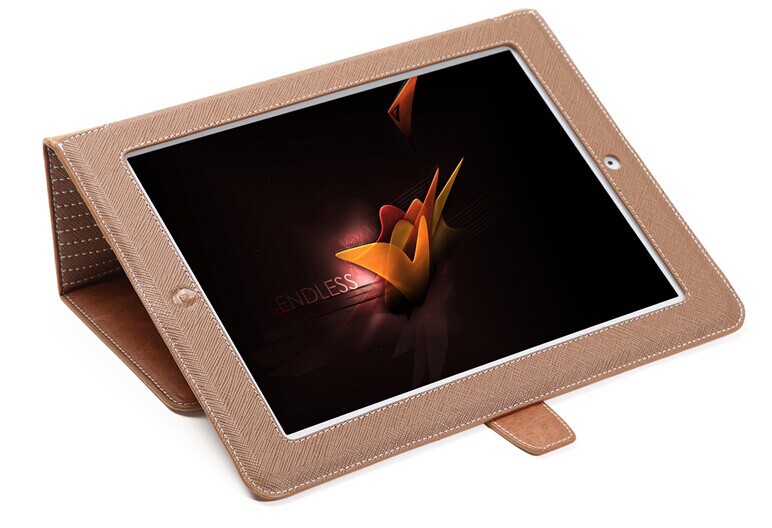 薄爱派苹果平板电脑皮套 真皮ipad2