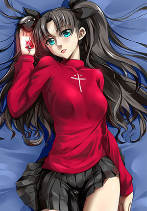 最新原创 fate stay night 远坂凛 等身抱枕 超人气日本动漫抱枕