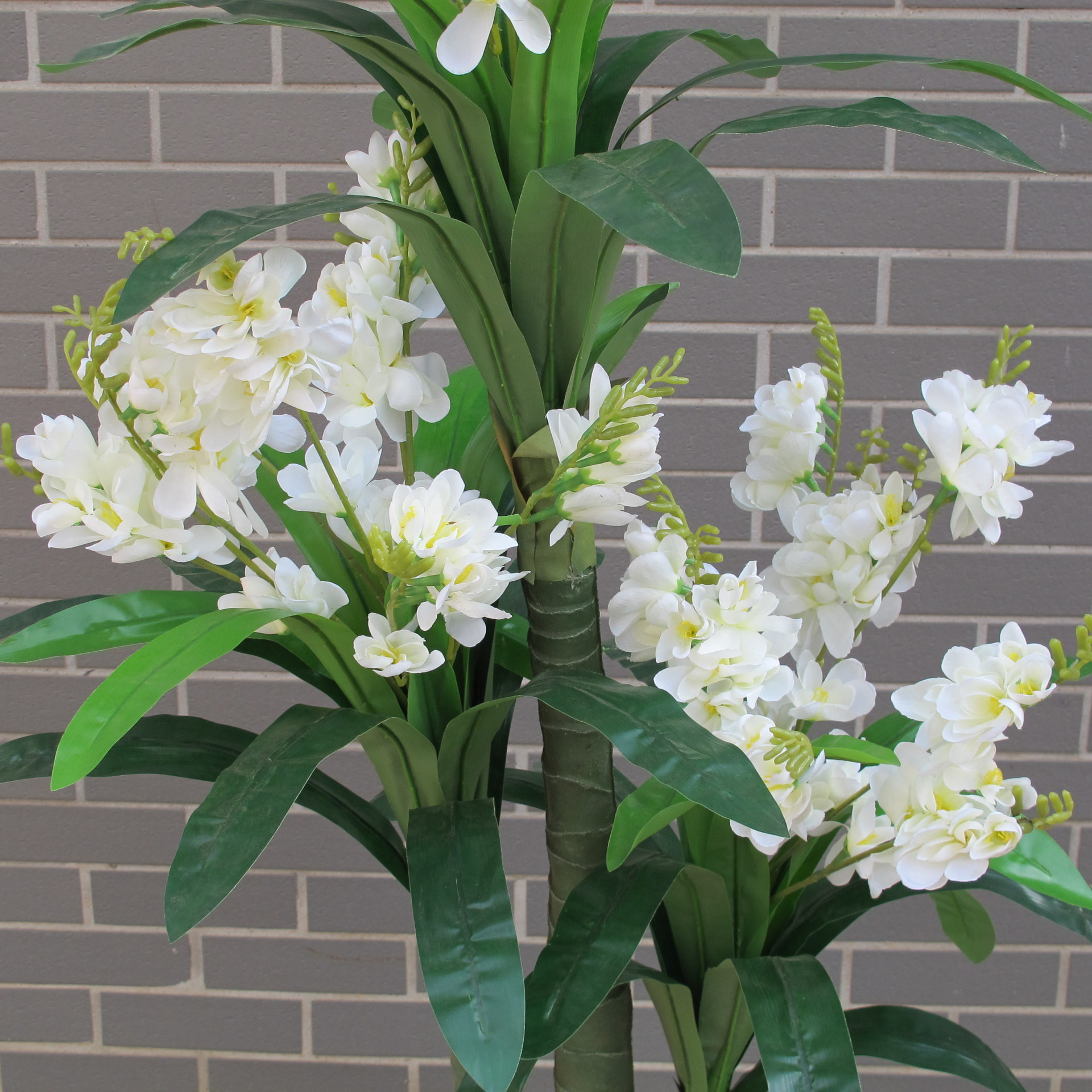 厂家直供假花批发仿真花客厅装饰仿真植物落地仿真树三叉香