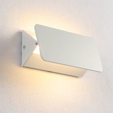 led翻转壁灯创意简约现代卧室书房客房餐厅可调角度室内铝材壁灯