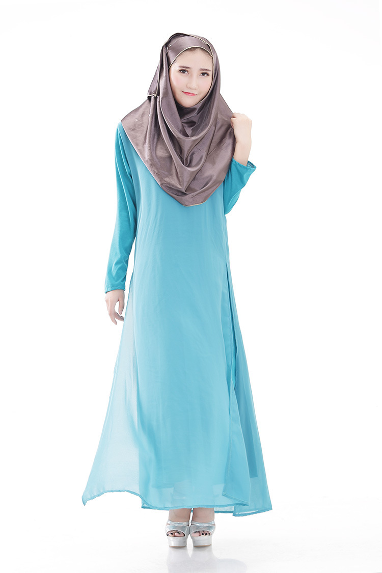 新品 穆斯林长袍 夏款 回族民族女装长袍