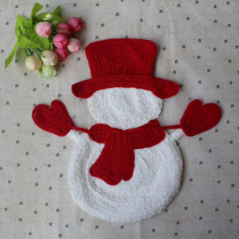 厂家直销新款圣诞雪人布贴时尚衣服补丁贴花贴服装辅料