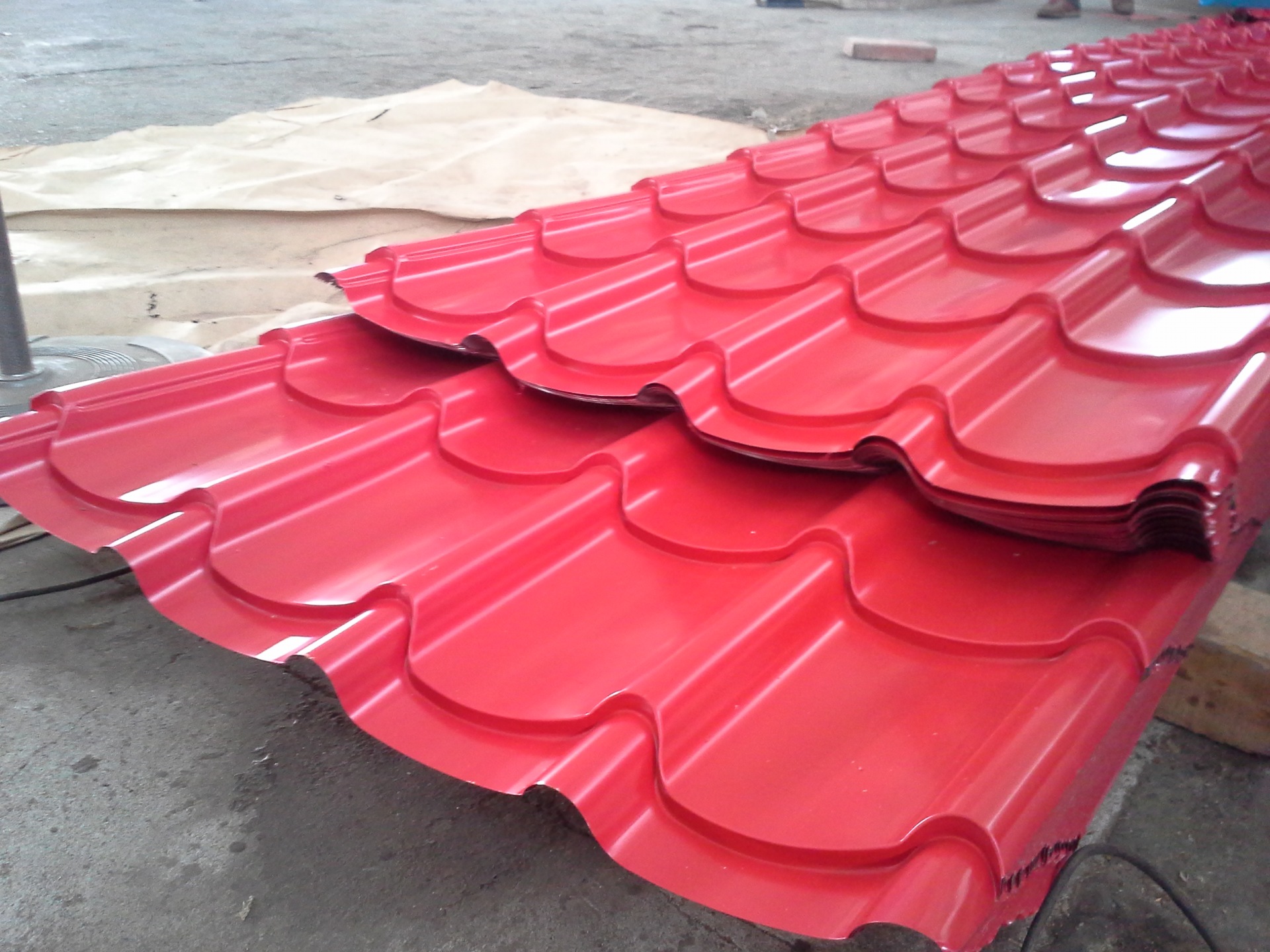 彩钢琉璃瓦欧式出口彩钢瓦