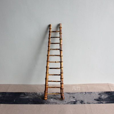 竹工艺品 民间手工创意 竹梯步步高升竹鞭 手工艺品